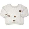 Brown Bear Faces Print Brooklyn Boxy, Oatmeal Healther - Sweatshirts - 1 - thumbnail