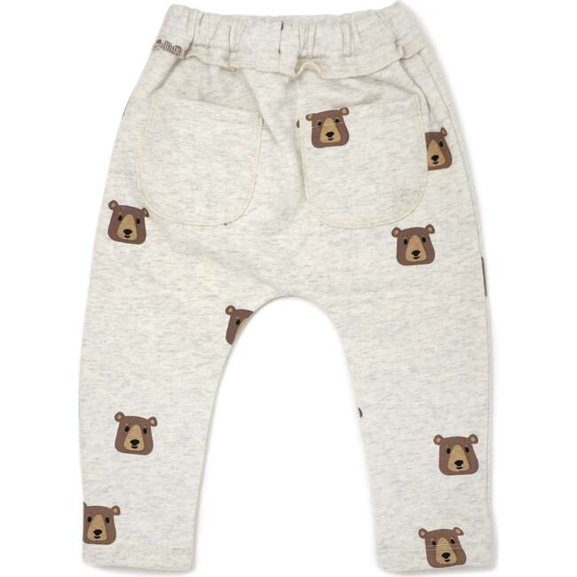 Brown Bear Faces Brooklyn Jogger, Oatmeal Healther - Sweatpants - 2