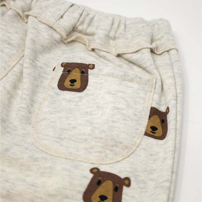 Brown Bear Faces Brooklyn Jogger, Oatmeal Healther - Sweatpants - 4