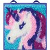 LatchKits - The Classic Latch Hook Craft Kit - Create Your Own Unicorn Mini Rug - Activities - 3