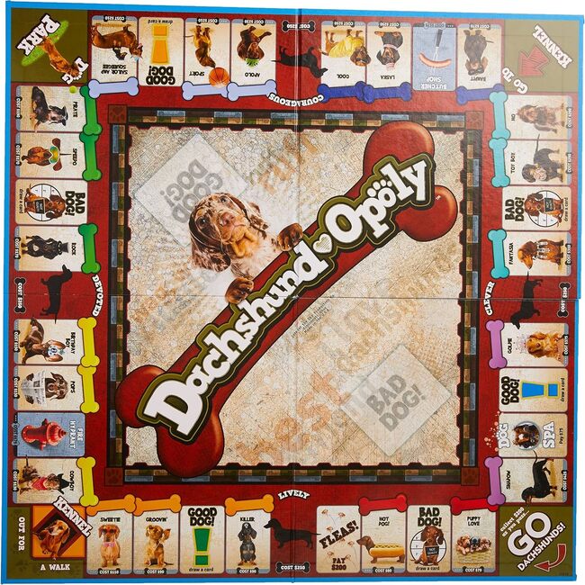 Late for the Sky Dachshund-Opoly Board Game - Board Games - 3