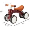 Trimate Baby Walker Balance Bike, Wine Red (12-24 Months) - Bikes - 3