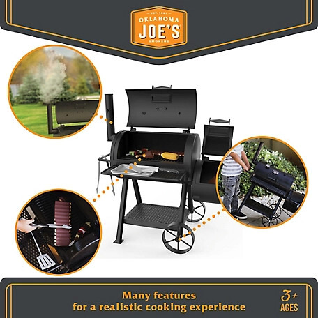 Oklahoma Joe's Kids Pretend Play Smoker w/ Realistic Steam & Accessories. - Play Kitchens - 2