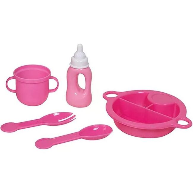 Lissi Dolls 13 Inch Talking Baby w/ Feeding Accessories, Pink - Dolls - 2