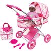 Lissi Deluxe Doll Pram with 13" African American Baby Doll - Includes Baby Doll, Doll Pram, Diaper Bag & Accessories - Dolls - 1 - thumbnail