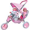 Lissi 11" Twin Baby Dolls with Twin Jogger Stroller - Dolls - 2