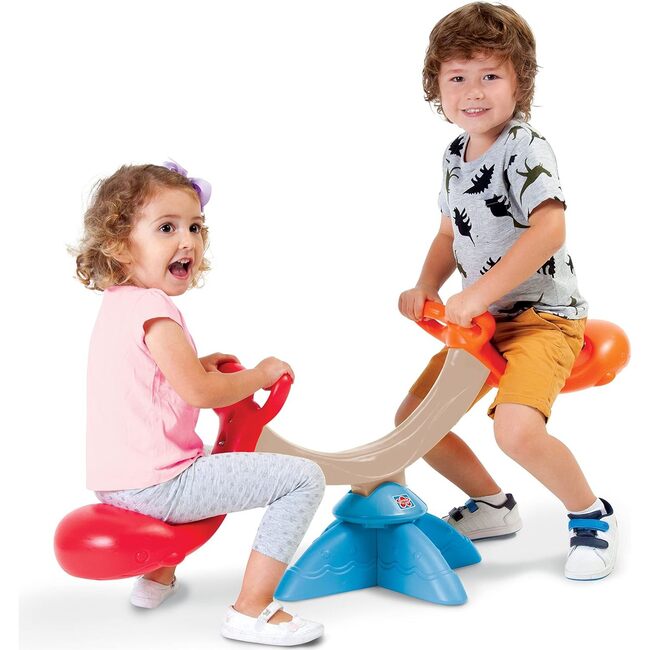Grow'N Up: Happy Whale Seesaw - Toddler 2 Person Seesaw Toy, Indoor & Outdoor Fun, Sit & Spin 360 Degrees - Outdoor Games - 1