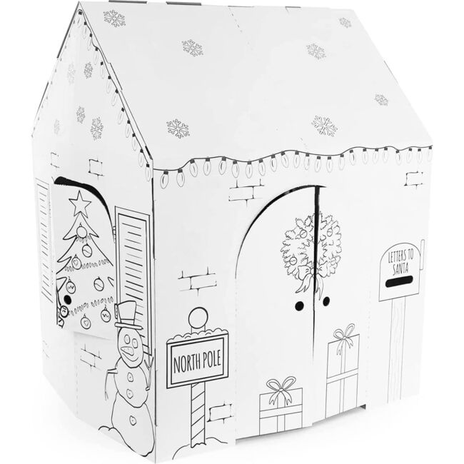 Color & Paint Cardboard Playhouse - Holiday Cottage