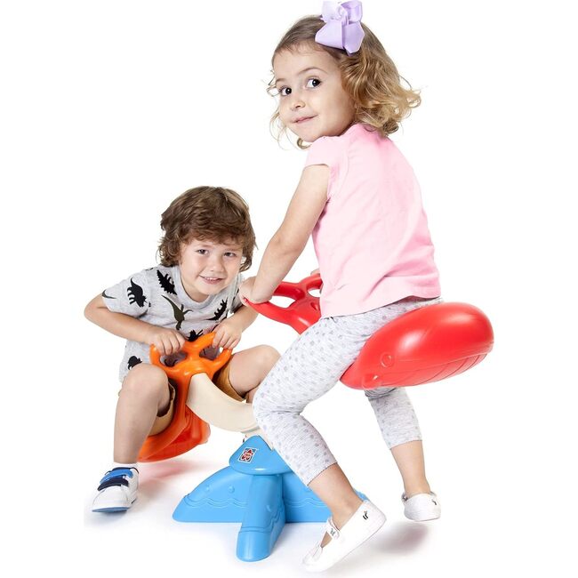 Grow'N Up: Happy Whale Seesaw - Toddler 2 Person Seesaw Toy, Indoor & Outdoor Fun, Sit & Spin 360 Degrees - Outdoor Games - 2