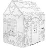 Cardboard Coloring Playhouse Gingerbread House - Kids Art & Craft - Playhouses - 1 - thumbnail