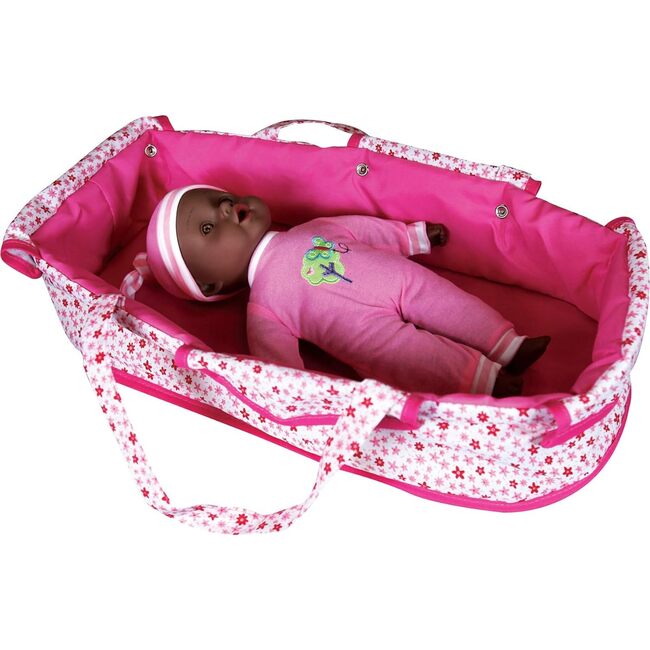 Lissi Deluxe Doll Pram with 13" African American Baby Doll - Includes Baby Doll, Doll Pram, Diaper Bag & Accessories - Dolls - 6