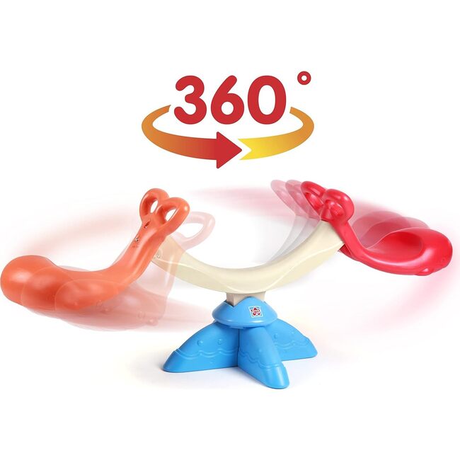 Grow'N Up: Happy Whale Seesaw - Toddler 2 Person Seesaw Toy, Indoor & Outdoor Fun, Sit & Spin 360 Degrees - Outdoor Games - 3