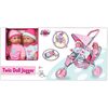 Lissi 11" Twin Baby Dolls with Twin Jogger Stroller - Dolls - 5