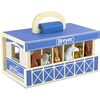 Breyer Horses - Breyer Farms 1:32 Scale Wooden Stable Playset w/  6 Horses - Playsets - 1 - thumbnail