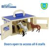 Breyer Horses - Breyer Farms 1:32 Scale Wooden Stable Playset w/  6 Horses - Playsets - 3