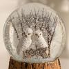 Ashfield & Harkness Snowy Owls Decorative Snow Globe - Snowglobes - 2
