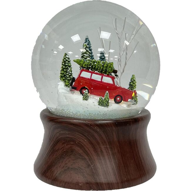 Ashfield & Harkness Red Truck Special Delivery Decorative Wind Up Snow Globe