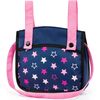 Bayer Design Dolls: Pram w/ Shoulder Bag - Blue, Pink, Stars - Doll Accessories - 4