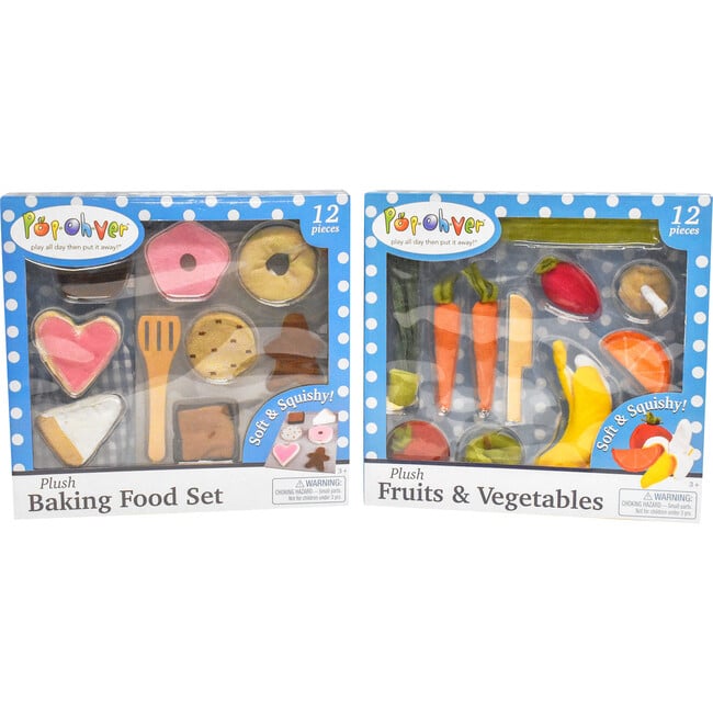 Plush Food Bundle Veggies and Donuts - Play Food - 2