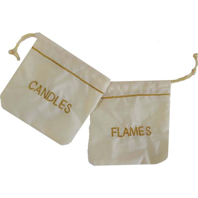 Happy Hanukkah Ivory Menorah Jewish Wall Hanging - Wall Décor - 4