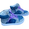 Skye High Top Denim Sneaker, Blue - Sneakers - 4