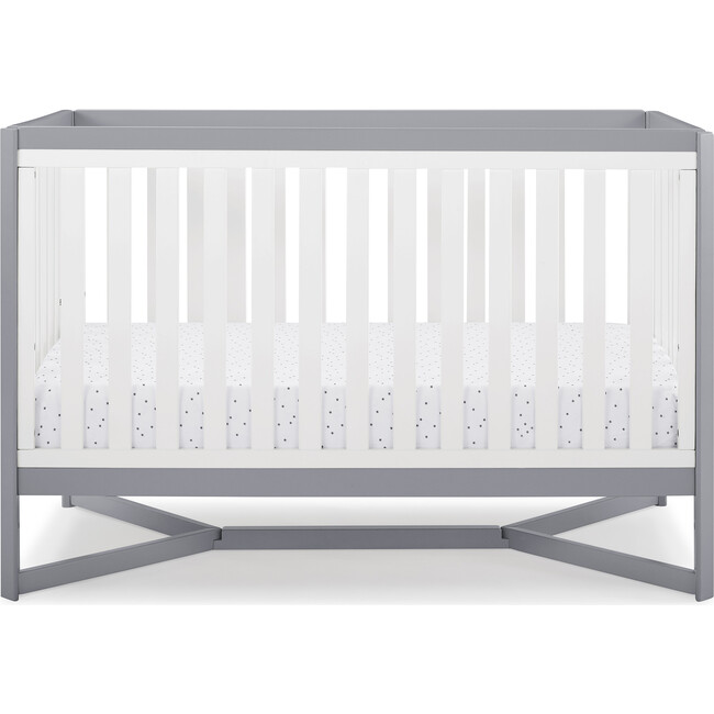 Tribeca 4-In-1 Baby Convertible Crib, White & Grey