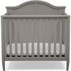 Parker Mini Convertible Baby Crib With Mattress & 2-Sheets, Grey - Cribs - 1 - thumbnail