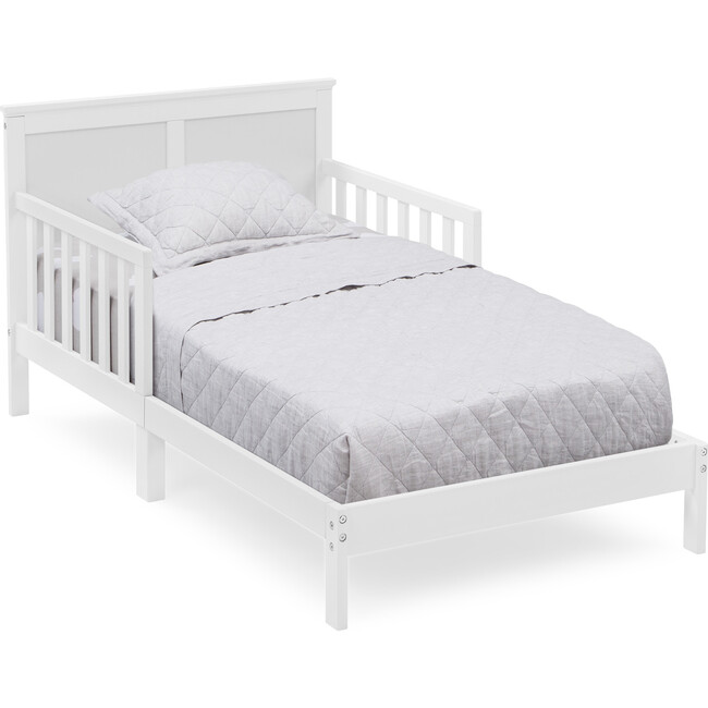 Collins Wood Tall Headboard Toddler Bed, White