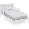 Collins Wood Tall Headboard Toddler Bed, White - Beds - 1 - thumbnail