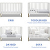 Hendrix 4-In-1 Convertible Crib, White - Cribs - 2