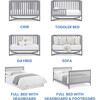 Tribeca 4-In-1 Baby Convertible Crib, Grey - Cribs - 2