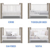 Miles 4-In-1 Convertible Crib, Brown - Cribs - 2