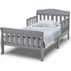 Canton Wood Toddler Bed With Guardrails, Grey - Beds - 2