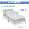 Logan Wood Toddler Bed With 2-Guard Rails, Green - Beds - 2
