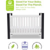 Miles 4-In-1 Convertible Crib, Dark Grey & White - Cribs - 3