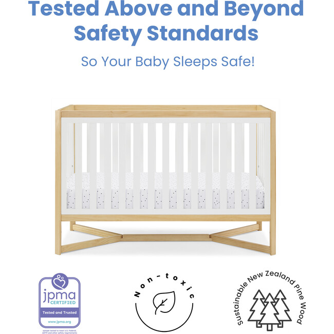 Tribeca 4-In-1 Baby Convertible Crib, Natural - Cribs - 3
