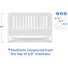 Tribeca 4-In-1 Baby Convertible Crib, White - Cribs - 4