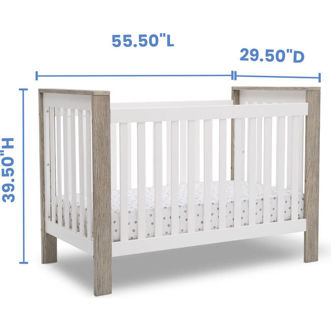 Miles 4-In-1 Convertible Crib, Brown - Cribs - 5