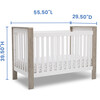 Miles 4-In-1 Convertible Crib, Brown - Cribs - 5