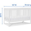 Tribeca 4-In-1 Baby Convertible Crib, White - Cribs - 5