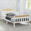 Canton Wood Toddler Bed With Guardrails, White - Beds - 3