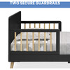 Logan Wood Toddler Bed With 2-Guard Rails, Grey - Beds - 5