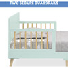 Logan Wood Toddler Bed With 2-Guard Rails, Green - Beds - 5