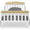 Canton Wood Toddler Bed With Guardrails, White - Beds - 4