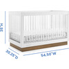 James Acrylic 4-In-1 Convertible Crib, White - Cribs - 5