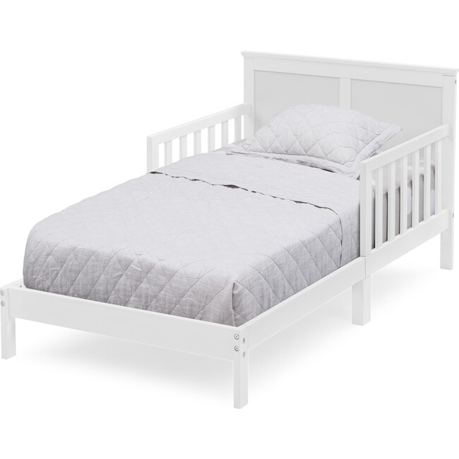 Collins Wood Tall Headboard Toddler Bed, White - Beds - 3