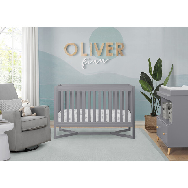 Tribeca 4-In-1 Baby Convertible Crib, Grey - Cribs - 6