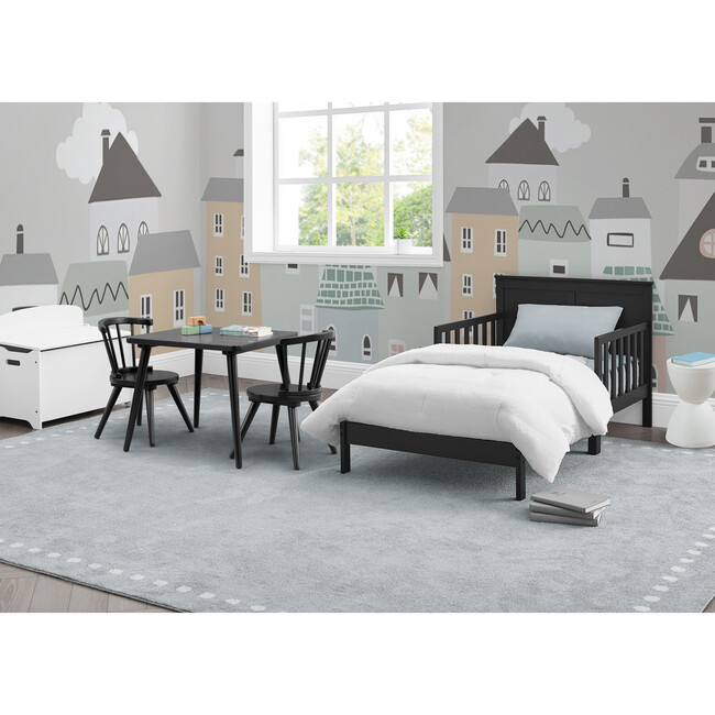 Collins Wood Tall Headboard Toddler Bed, Grey - Beds - 4
