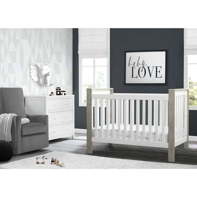 Miles 4-In-1 Convertible Crib, Brown - Cribs - 6