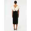 Women's Velvet Quentin Dress, Macadamia Forest - Dresses - 4